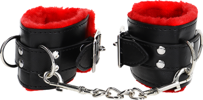 Bondage δεσμά από δερματίνη σε μαύρο χρώμα