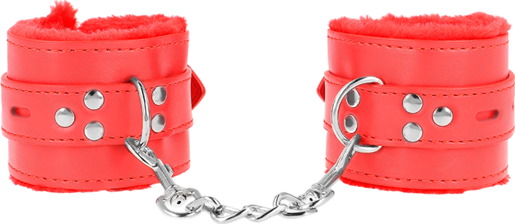 Bondage δεσμά από δερματίνη σε κόκκινο χρώμα