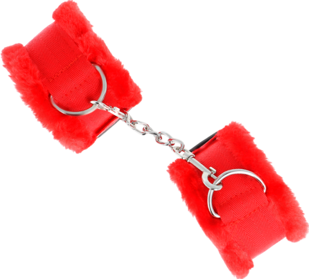 Δερμάτινα bondage δεσμά σε κόκκινο χρώμα, μήκους 25 εκ.