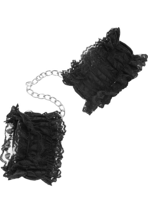 Δαντελωτά bondage δεσμά σε μαύρο χρώμα