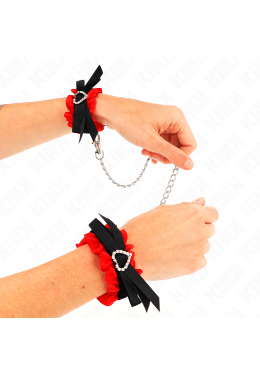 Δαντελωτά bondage δεσμά σε κόκκινο χρώμα