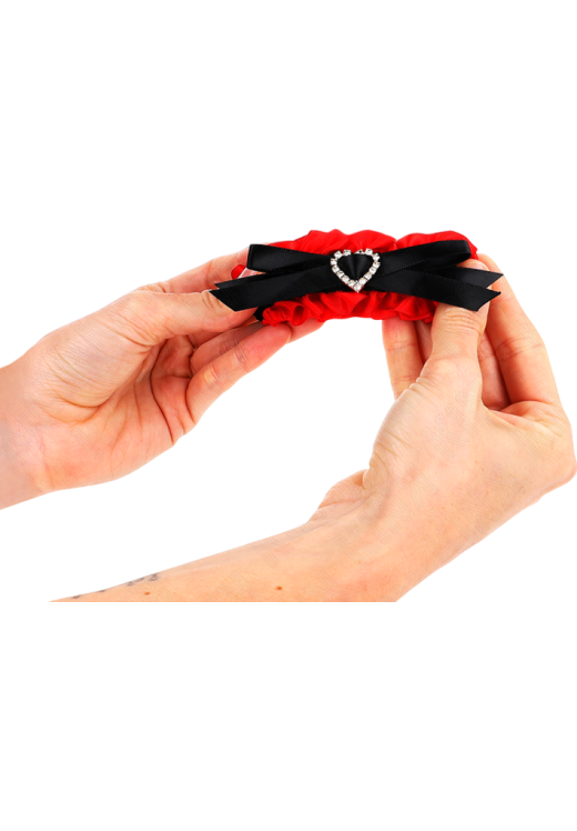 Δαντελωτά bondage δεσμά σε κόκκινο χρώμα