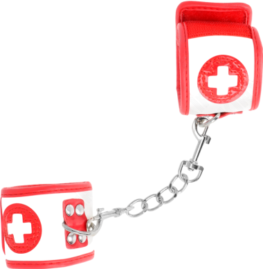 Bondage δεσμά από δερματίνη σε κόκκινο χρώμα