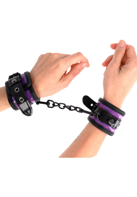 Bondage δεσμά από neoprene σε μοβ χρώμα, μήκους 25 εκ.