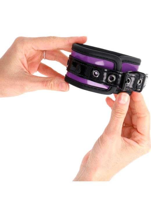 Bondage δεσμά από neoprene σε μοβ χρώμα, μήκους 25 εκ.