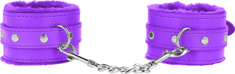 Bondage δεσμά από δερματίνη σε μοβ χρώμα