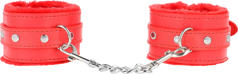 Bondage δεσμά από δερματίνη σε κόκκινο χρώμα