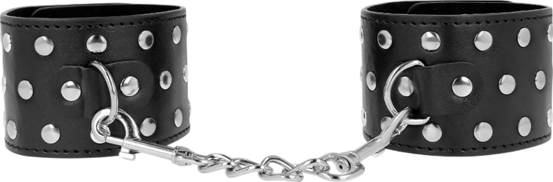 Bondage δεσμά από δερματίνη σε μαύρο χρώμα, μήκους 25 εκ.