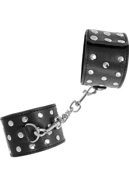 Bondage δεσμά από δερματίνη σε μαύρο χρώμα, μήκους 25 εκ.