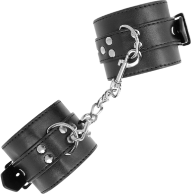 Bondage δεσμά από δερματίνη σε μαύρο χρώμα