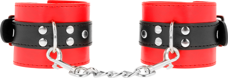 Bondage δεσμά από δερματίνη σε κόκκινο χρώμα