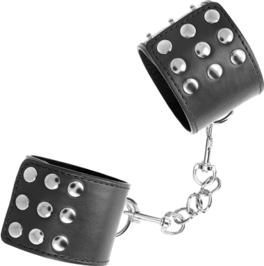 Bondage δεσμά από δερματίνη σε μαύρο χρώμα