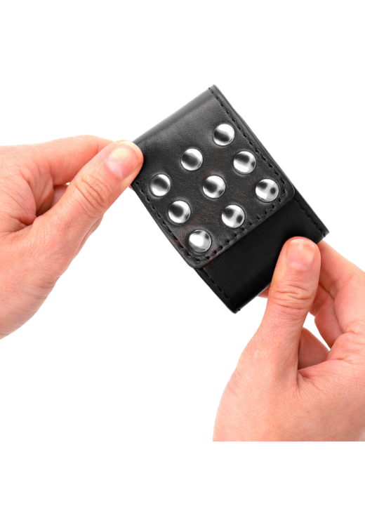 Bondage δεσμά από δερματίνη σε μαύρο χρώμα