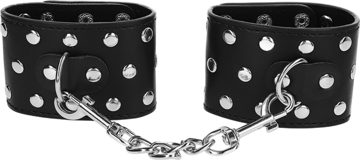 Bondage δεσμά από δερματίνη σε μαύρο χρώμα