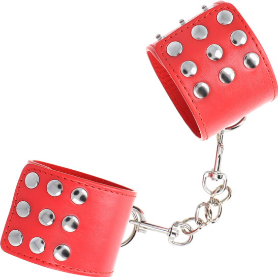 Bondage δεσμά από δερματίνη σε κόκκινο χρώμα