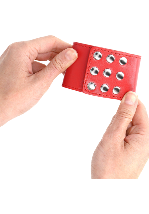 Bondage δεσμά από δερματίνη σε κόκκινο χρώμα