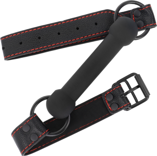 Φίμωτρο από δερματίνη σε μαύρο χρώμα, μήκους 60 εκ.