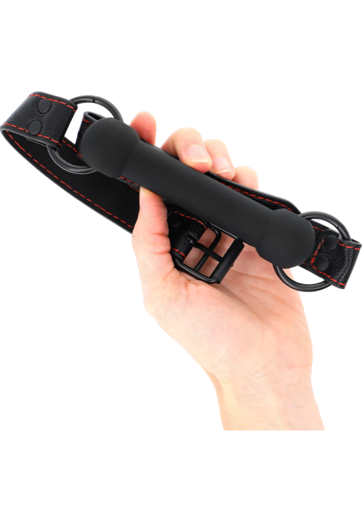 Φίμωτρο από δερματίνη σε μαύρο χρώμα, μήκους 60 εκ.