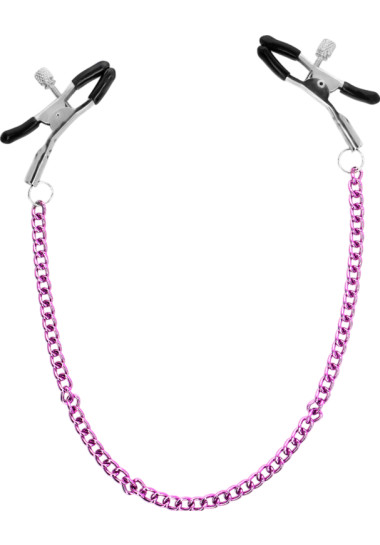 Μεταλλικοί σφιγκτήρες θηλών σε μοβ χρώμα