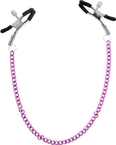 Μεταλλικοί σφιγκτήρες θηλών σε μοβ χρώμα