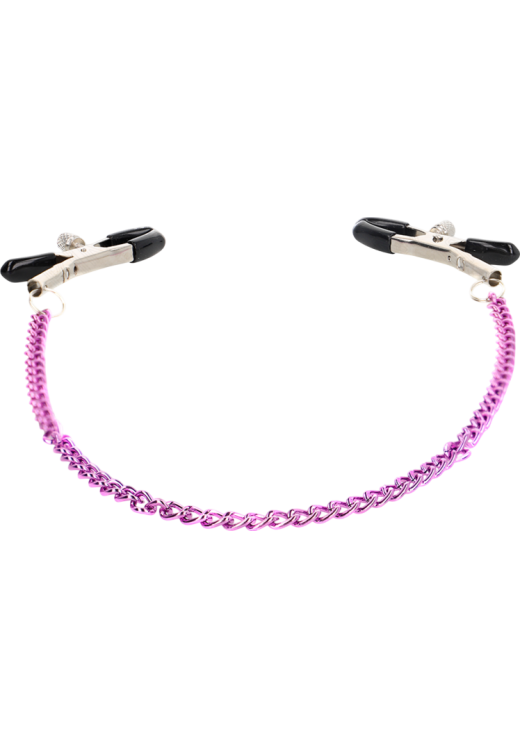 Μεταλλικοί σφιγκτήρες θηλών σε μοβ χρώμα