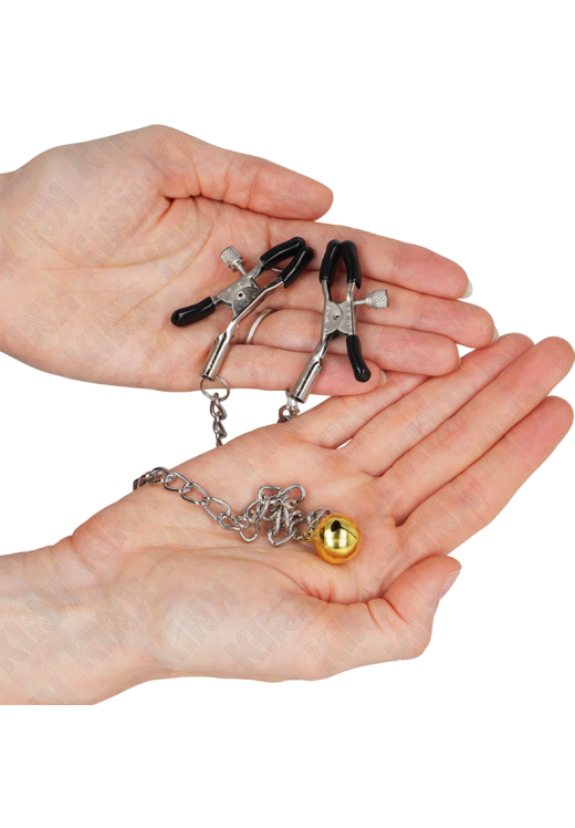 Μεταλλικοί σφιγκτήρες θηλών σε ασημί χρώμα