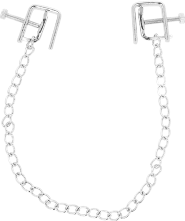 Μεταλλικοί σφιγκτήρες θηλών σε ασημί χρώμα