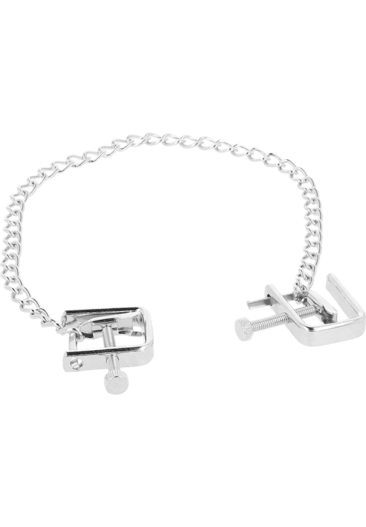 Μεταλλικοί σφιγκτήρες θηλών σε ασημί χρώμα