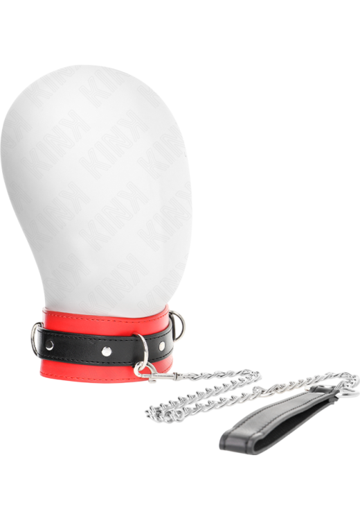 Κολάρο από δερματίνη σε κόκκινο χρώμα