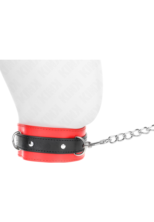 Κολάρο από δερματίνη σε κόκκινο χρώμα