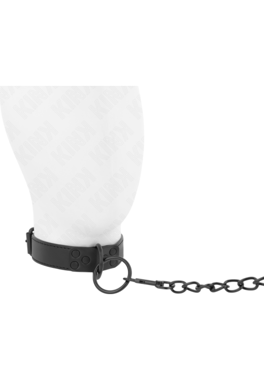 Κολάρο από δερματίνη σε μαύρο χρώμα