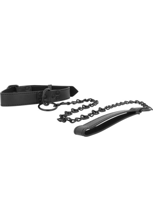 Κολάρο από δερματίνη σε μαύρο χρώμα