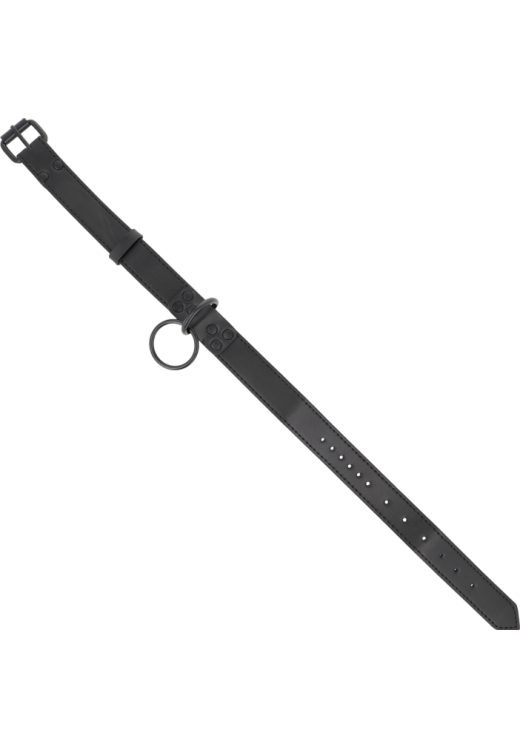 Κολάρο από δερματίνη σε μαύρο χρώμα