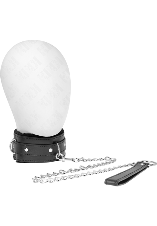 Κολάρο από δερματίνη σε μαύρο χρώμα