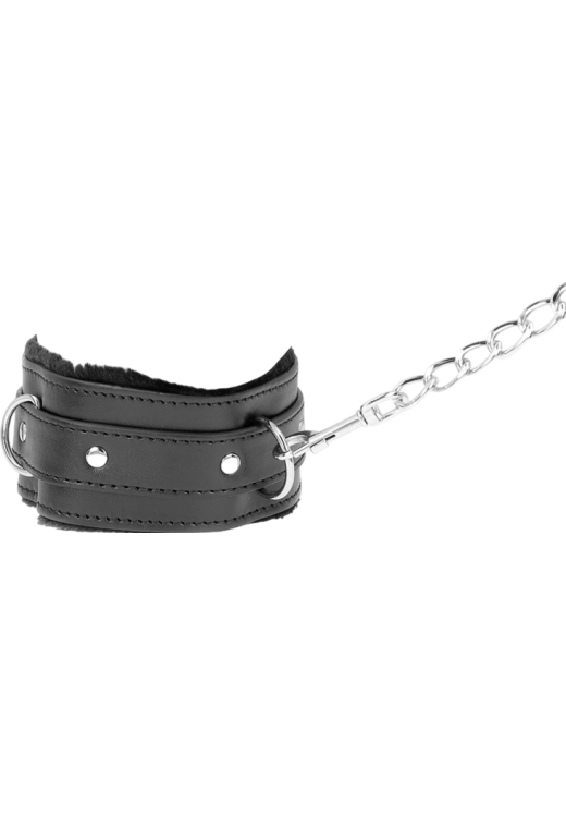 Κολάρο από δερματίνη σε μαύρο χρώμα