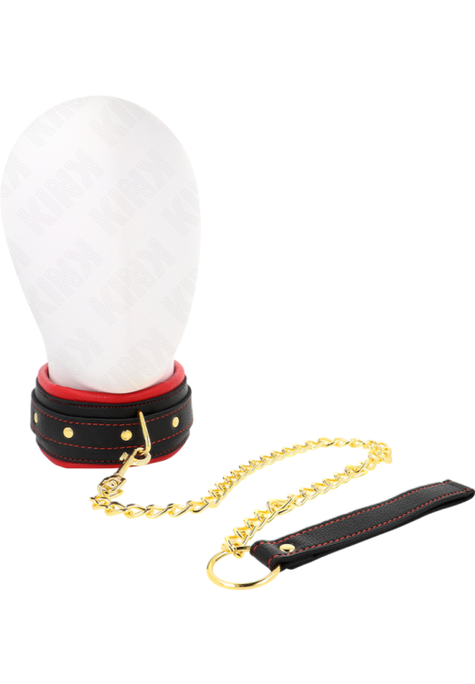 Κολάρο από δερματίνη σε κόκκινο χρώμα