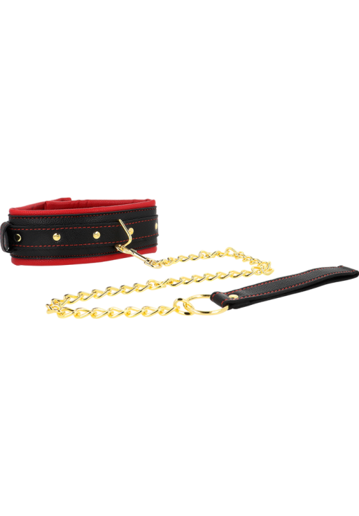 Κολάρο από δερματίνη σε κόκκινο χρώμα