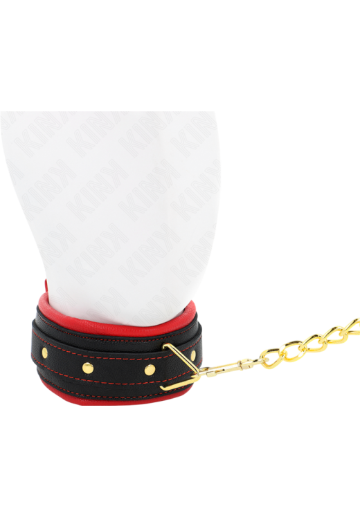 Κολάρο από δερματίνη σε κόκκινο χρώμα