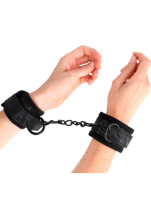 Bondage δεσμά από neoprene σε μαύρο χρώμα