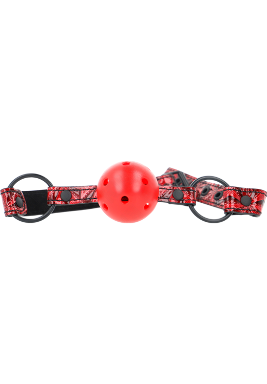 Φίμωτρο από δερματίνη σε κόκκινο χρώμα, μήκους 62 εκ.