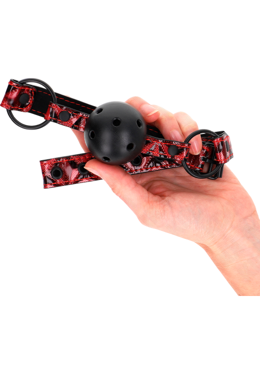 Φίμωτρο από δερματίνη σε μαύρο χρώμα, μήκους 62 εκ.