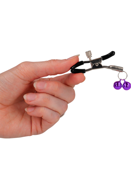 Μεταλλικοί σφιγκτήρες θηλών σε μοβ χρώμα