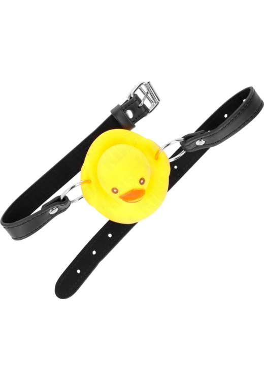 Φίμωτρο από δερματίνη σε κίτρινο χρώμα, μήκους 60 εκ.