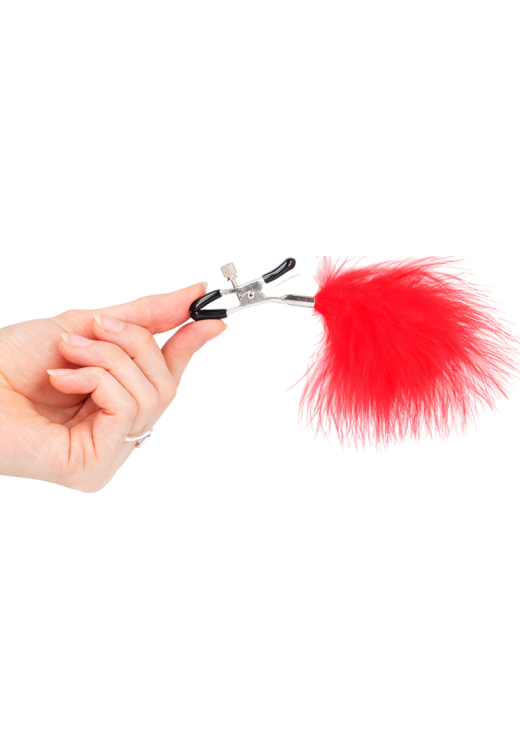 Μεταλλικοί σφιγκτήρες θηλών σε κόκκινο χρώμα