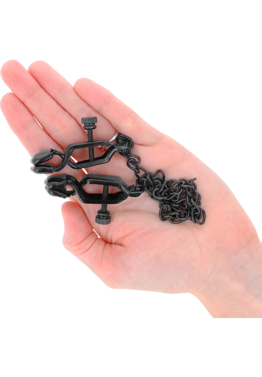 Μεταλλικοί σφιγκτήρες θηλών σε μαύρο χρώμα