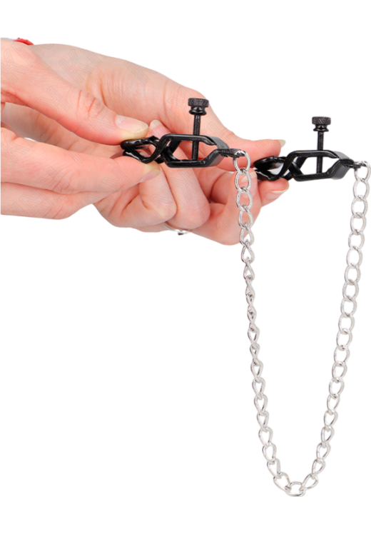 Μεταλλικοί σφιγκτήρες θηλών σε ασημί χρώμα