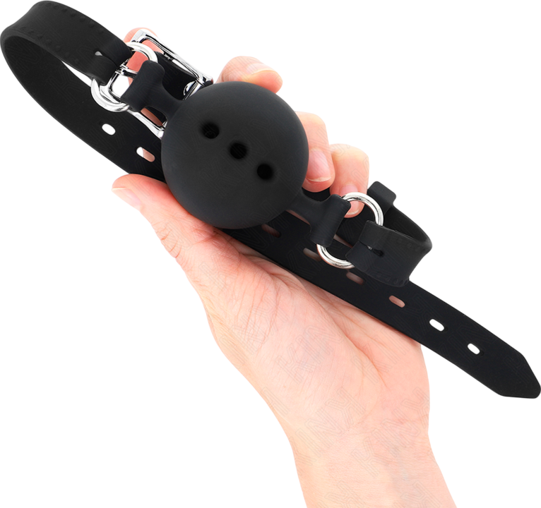 Φίμωτρο από δερματίνη σε μαύρο χρώμα, μήκους 55 εκ.