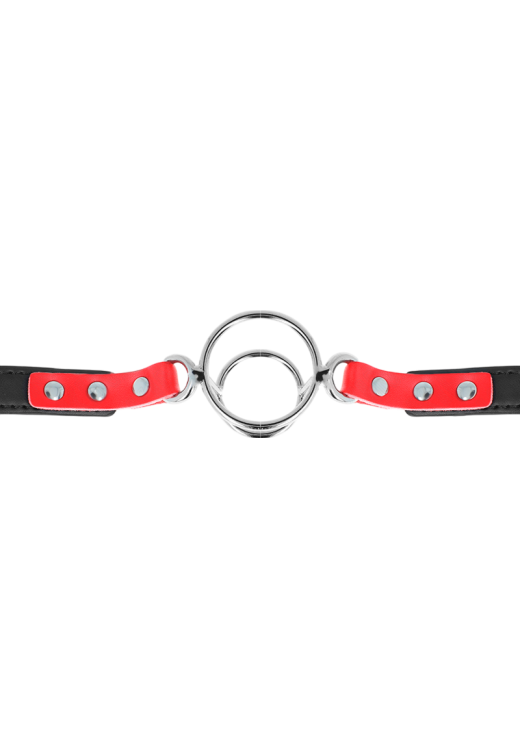 Φίμωτρο από δερματίνη σε κόκκινο χρώμα, μήκους 62 εκ.