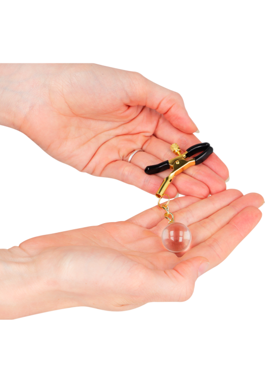 Μεταλλικοί σφιγκτήρες θηλών σε χρυσαφί χρώμα