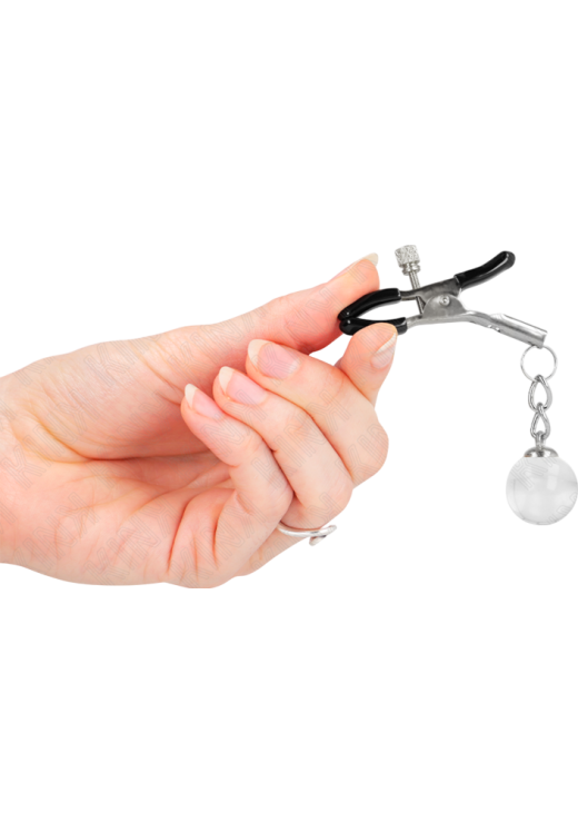 Μεταλλικοί σφιγκτήρες θηλών σε ασημί χρώμα